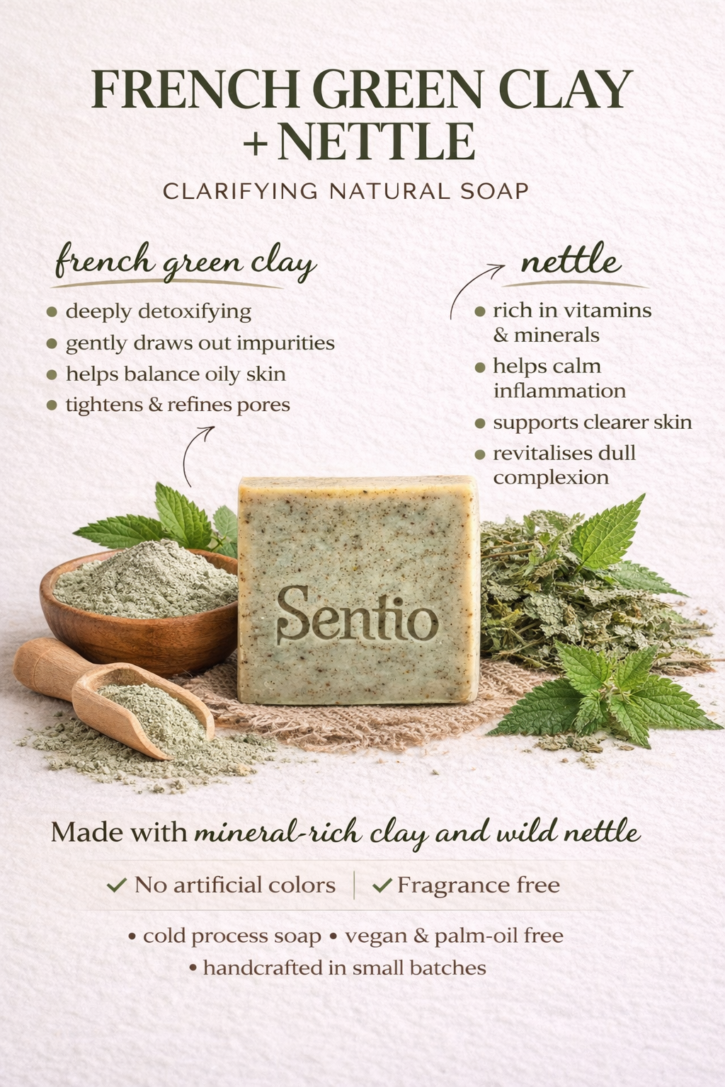 Green French clay & Nettle