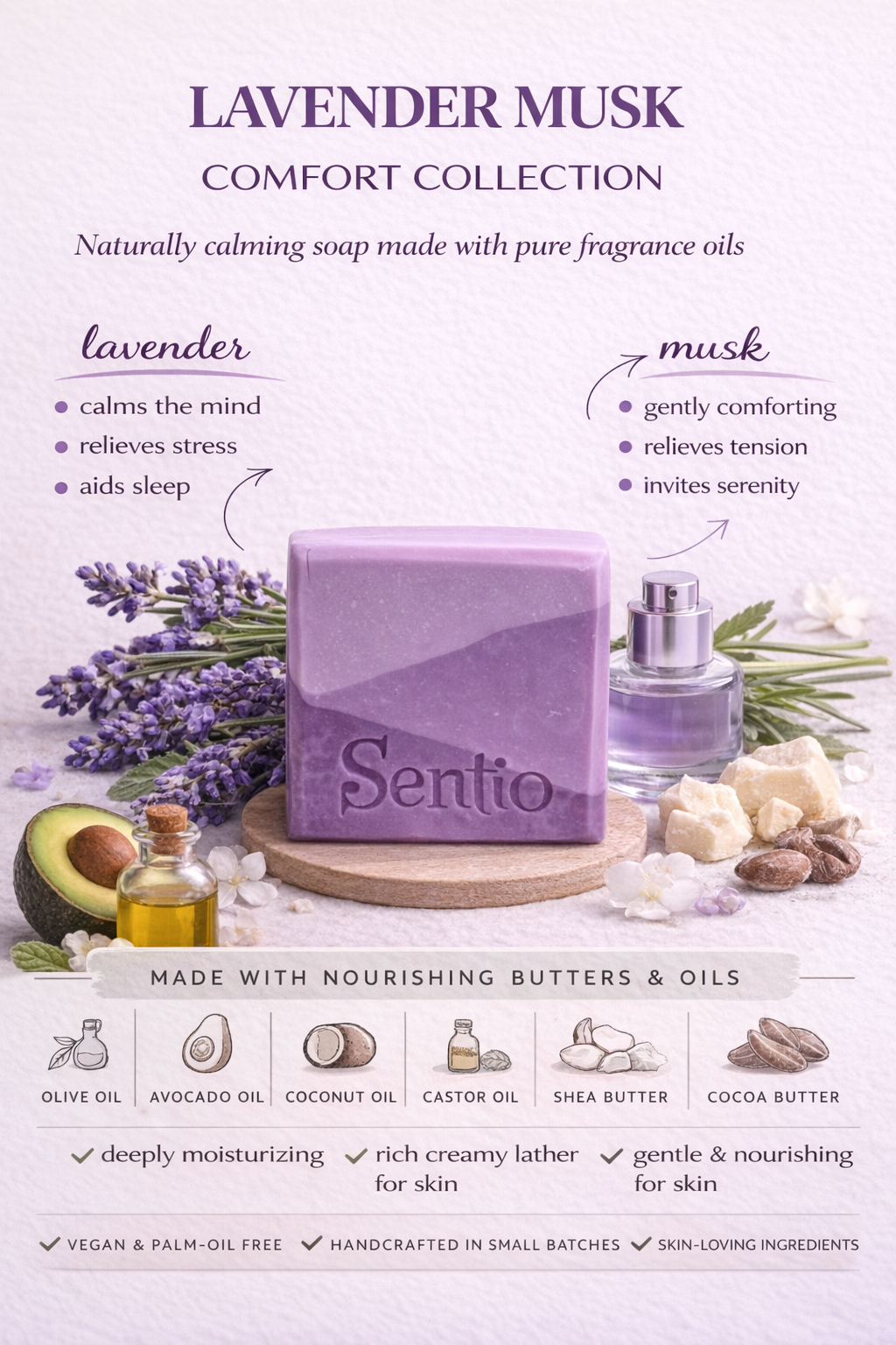 Lavender musk soap