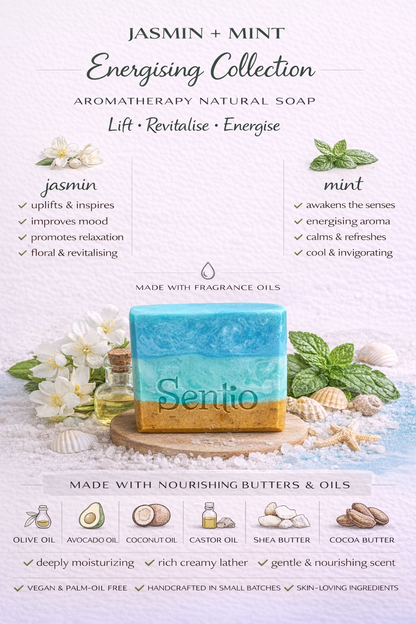 White jasmine & mint soap